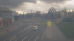 Křižovatka ulic Komenského a Velké Novosady