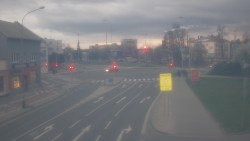 Křižovatka ulic Komenského a Velké Novosady