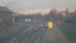 Křižovatka ulic Komenského a Velké Novosady