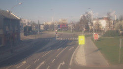 Křižovatka ulic Komenského a Velké Novosady