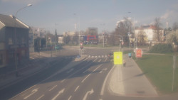 Křižovatka ulic Komenského a Velké Novosady