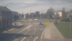 Křižovatka ulic Komenského a Velké Novosady