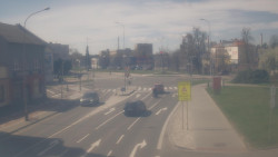 Křižovatka ulic Komenského a Velké Novosady