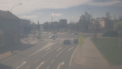 Křižovatka ulic Komenského a Velké Novosady