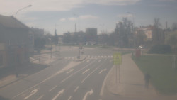 Křižovatka ulic Komenského a Velké Novosady