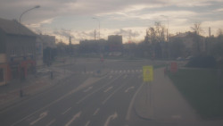 Křižovatka ulic Komenského a Velké Novosady