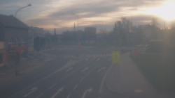 Křižovatka ulic Komenského a Velké Novosady