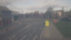 Křižovatka ulic Komenského a Velké Novosady