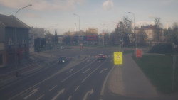 Křižovatka ulic Komenského a Velké Novosady