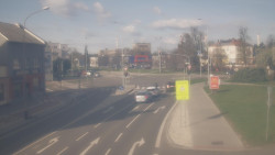 Křižovatka ulic Komenského a Velké Novosady