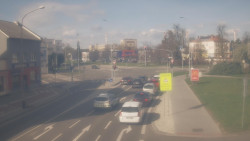 Křižovatka ulic Komenského a Velké Novosady