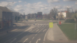 Křižovatka ulic Komenského a Velké Novosady