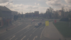 Křižovatka ulic Komenského a Velké Novosady