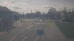 Křižovatka ulic Komenského a Velké Novosady