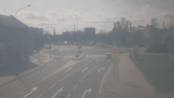 Křižovatka ulic Komenského a Velké Novosady