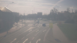 Křižovatka ulic Komenského a Velké Novosady