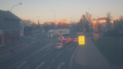 Křižovatka ulic Komenského a Velké Novosady