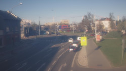 Křižovatka ulic Komenského a Velké Novosady