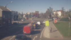 Křižovatka ulic Komenského a Velké Novosady