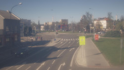 Křižovatka ulic Komenského a Velké Novosady