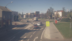 Křižovatka ulic Komenského a Velké Novosady