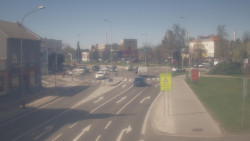 Křižovatka ulic Komenského a Velké Novosady