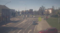 Křižovatka ulic Komenského a Velké Novosady