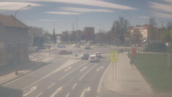 Křižovatka ulic Komenského a Velké Novosady