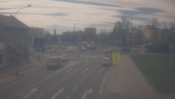 Křižovatka ulic Komenského a Velké Novosady