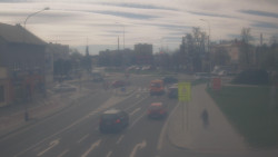 Křižovatka ulic Komenského a Velké Novosady