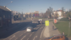 Křižovatka ulic Komenského a Velké Novosady