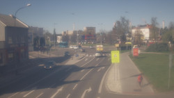 Křižovatka ulic Komenského a Velké Novosady