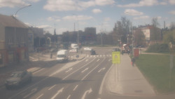 Křižovatka ulic Komenského a Velké Novosady