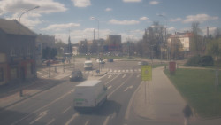 Křižovatka ulic Komenského a Velké Novosady