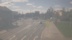 Křižovatka ulic Komenského a Velké Novosady