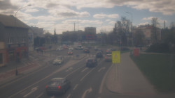 Křižovatka ulic Komenského a Velké Novosady