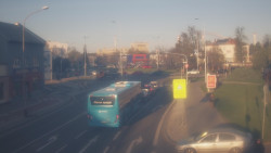 Křižovatka ulic Komenského a Velké Novosady