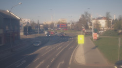 Křižovatka ulic Komenského a Velké Novosady