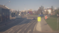 Křižovatka ulic Komenského a Velké Novosady