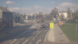 Křižovatka ulic Komenského a Velké Novosady