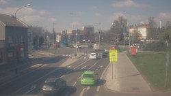 Křižovatka ulic Komenského a Velké Novosady