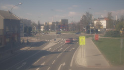 Křižovatka ulic Komenského a Velké Novosady