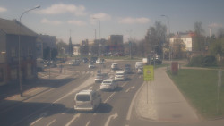 Křižovatka ulic Komenského a Velké Novosady