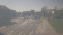 Křižovatka ulic Komenského a Velké Novosady