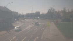 Křižovatka ulic Komenského a Velké Novosady