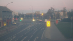 Křižovatka ulic Komenského a Velké Novosady