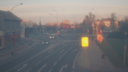 Křižovatka ulic Komenského a Velké Novosady