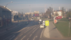 Křižovatka ulic Komenského a Velké Novosady