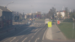 Křižovatka ulic Komenského a Velké Novosady