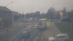 Křižovatka ulic Komenského a Velké Novosady